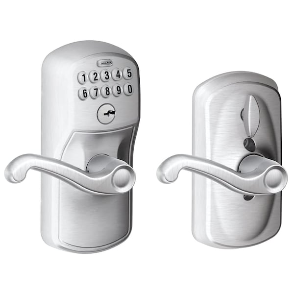Schlage Residential Cylindrical Locks with Keypad Trim, FE595 PLY626FLA KD FE595 PLY626FLA KD - main